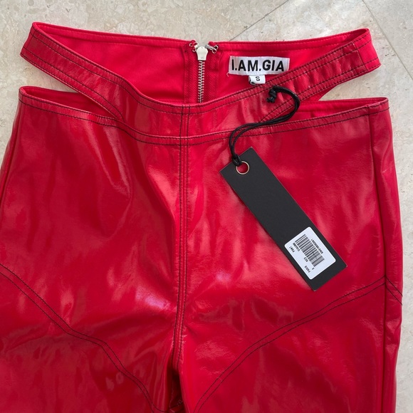 I.AM.GIA Paris Pant Red NWT - Picture 5 of 5